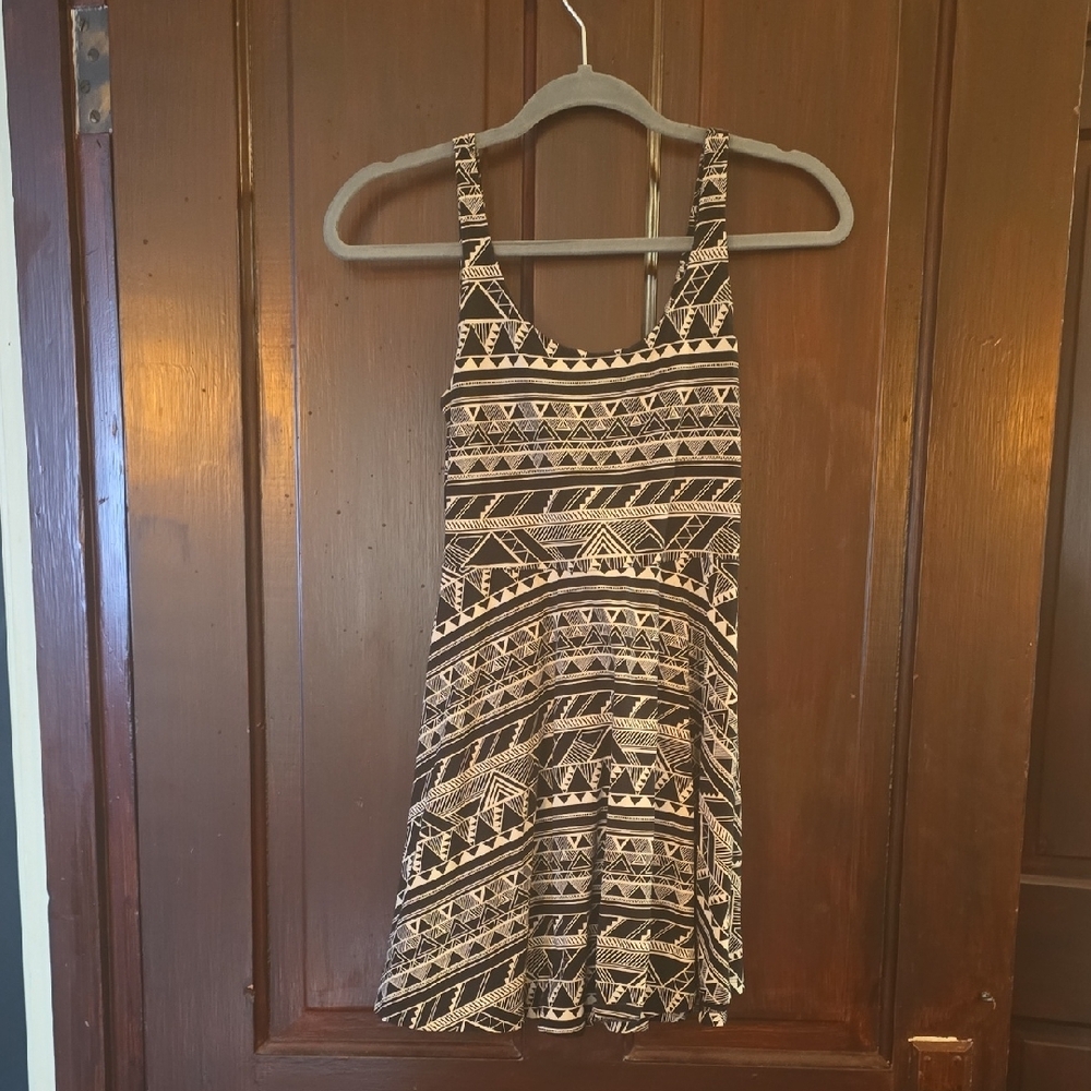 Victoria's Secret Black and Cream Mini Dress